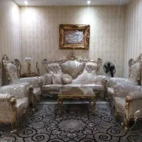 مبلمان ۹ نفره سلطنتی|مبلمان خانگی و میز عسلی|کهریزک, |دیوار