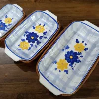 دیس سرامیکی همراه با سبد مخصوص