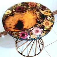 میز قهوه خوری اوشن گلس ( تمام رزین)