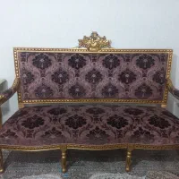 مبل استیل شیک ۷نفره ومیز غذا خوری ۸ نفره تمام چوب