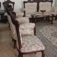 مبل استیل ۹ نفره + میز ناهارخوری ۸ نفره|مبلمان خانگی و میز عسلی|تهران, جنت‌آباد جنوبی|دیوار
