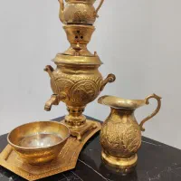 سماور مینیاتوری  و پاسماوری (قلم زنی)