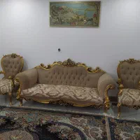 سرویس مبل استیل 9نفره بهمراه میز غذا خوری چهار نفر|مبلمان خانگی و میز عسلی|اهواز, پادادشهر|دیوار