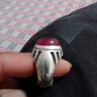 انگشتر نقره یاقوت سرخ