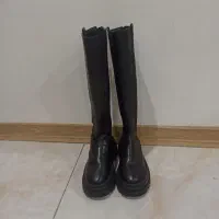 بوت چکمه بلند لژدار پاشنه یخ شکن