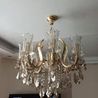 لوستر ۸ شاخه تمام برنجی شرکتی