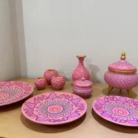 سرویس نقطه کوبی کار دست|ظروف سرو و پذیرایی|رشت, رودباری|دیوار