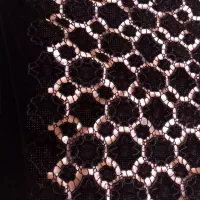 پارچه گل مخملی نگین دار