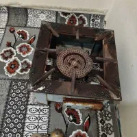 اجاق گاز و کپسول گاز و رگلاتور سالم