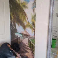 نصب کاغذ دیواری درتمام منطقه خدآفرین