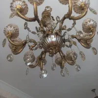 لوستر برنز طلایی جدید|لوستر و چراغ آویز|اهر, |دیوار