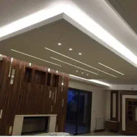 اجرای لاین نوری / نور خطی / برق کاری کناف