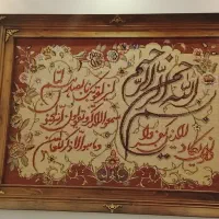 تابلو فرش دستباف کرک و ابریشم