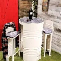 ساخت انواع میز صندلی های بشکه ای