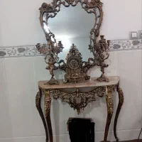 اینه شمعدان طرح برنز