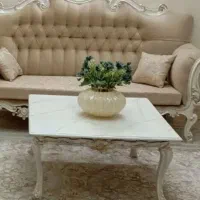 مبل استیل سلطنتی ۷ نفره ،میز تلویزیون ، ساعت|مبلمان خانگی و میز عسلی|پاکدشت, پاکدشت (مامازند)|دیوار