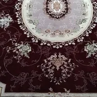 فرش تمام نخ زرشکی
