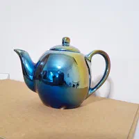 قوری چینی هفت رنگ کوره ایی