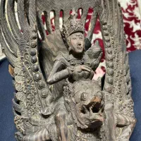 مجسمه آنتیک چوب ابنوس|کلکسیون اشیاء عتیقه|ری, ولی آباد|دیوار