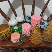 شمع هالووین و جا شمعی