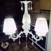 تعزینات منزل . لوستر و آویز برای اتاق خواب کودک .