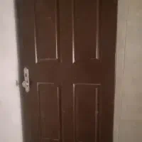 درب چوبی دو لنگه ورودی آپارتمان