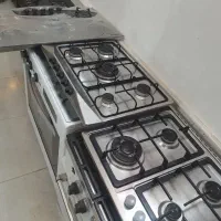 رومیزی چهار شعله پنج شعله استیل شیشه ترموکوبل دار