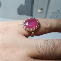 انگشتر نقره یاقوت سرخ آفریقا طبیعی|جواهرات|تهران, امام زاده حسن|دیوار