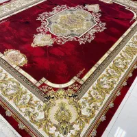 فرش کاشان ‌۱۰ سال گارانتی نخ پنبه ابریشمی