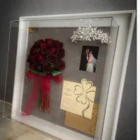 دسته گل عروس و خاطراتش رو قاب میکنیم|گل مصنوعی|یاسوج, |دیوار