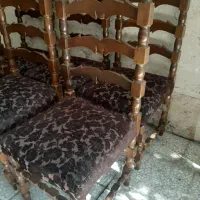 صندلی ناهار خوری چوب گردو انتیک قدیمی کمیاب|صندلی و نیمکت|تهران, جیحون|دیوار
