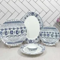 سرویس ۲۵ پارچه آرکوپال طرح سورمه ای کلاسیک