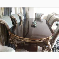 مبلمان استیل ورق طلا ۸ نفره با نهارخوری ۸ نفره|مبلمان خانگی و میز عسلی|لواسان, |دیوار