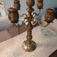 شمعدان ۵شعله چوب راش