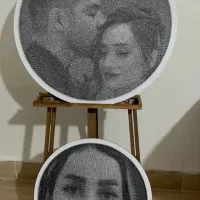 تابلو میخ و نخ چهره|تابلو، نقاشی، عکس|تهران, آرژانتین|دیوار