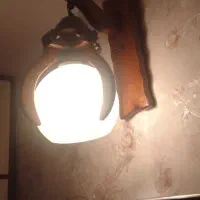 لوستر چوبی اتاق خواب