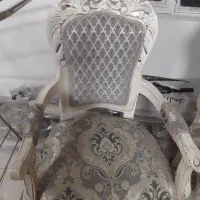 مبل استیل دسته سفید