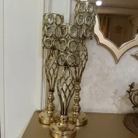 شعمدونی کنار سالنی و رومیزی شیک و کریستالی