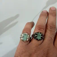 جواهرات.انگشترنقره زمرد.