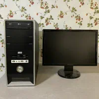 کامپیوتر اقتصادی همراه میز و صندلی در حد نو