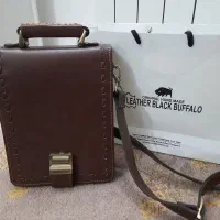 کیف اداری دانشجویی چرم اصل بوفالو، مدل رمزدار
