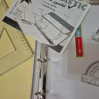 کلاسور حصیری همراه با کاغذ نو خط دار ۲۰۰ برگ