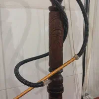 قلیون چوب سرخ حکاکی شده|کلکسیون و سرگرمی|شیروان (خراسان), |دیوار