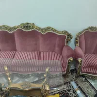 مبل استیل سلطنتی9 نفر. میزه ناهارخوری 8 نفره