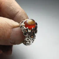 انگشتر عقیق سه پوست|جواهرات|قم, شهر قائم|دیوار