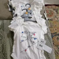 لباس نوزادی زیر دکمه ای از 1ماهگی تا یک سالگی|کفش و لباس بچه|بابل, |دیوار