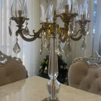 دو عدد شمعدان کریستال چک برقی بسیار شیک|لوستر و چراغ آویز|ساری, |دیوار