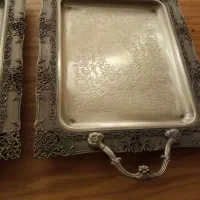 سرویس قاشق و چنگال و یک جفت سینی|ظروف سرو و پذیرایی|تهران, نیروی هوایی (پیروزی)|دیوار