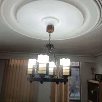 لوستر چوبی چهار لامپ|لوستر و چراغ آویز|مشهد, آزادشهر|دیوار