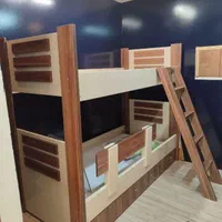 تخت دوطبقه لیدا ۲ تمام چوب